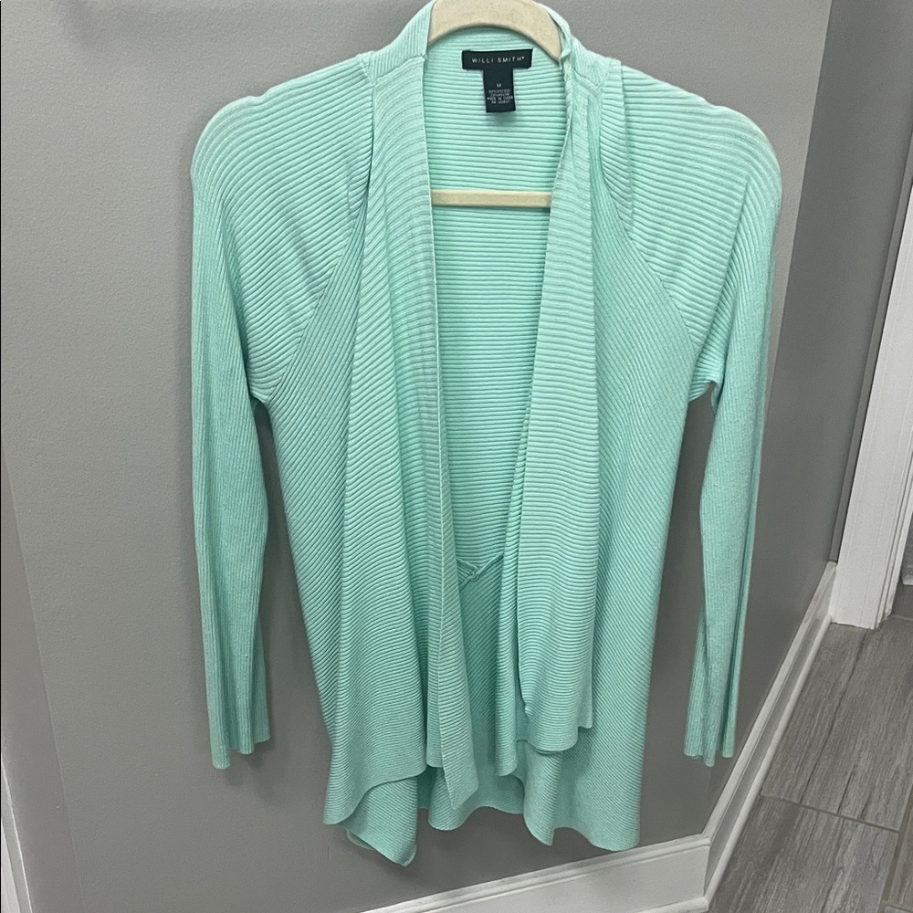 Willi Smith Mint Cardigan Sweater